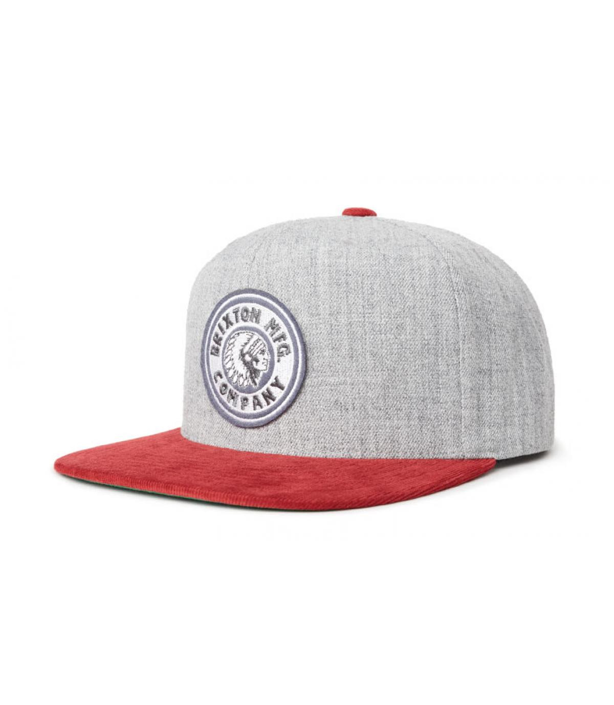 Rival heather grey burgundy Brixton Rival heather grey burgundy Brixton